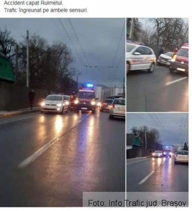 BRAȘOV. Accident în Rulmentul (FOTO)! Ambuteiaj... 1 20191203_091839_275663.jpg