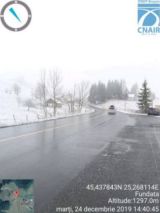 BRAȘOV. Și-au făcut apariția primii fulgi de nea în județ, înaintea Crăciunului! 1 IMG-20191224-WA0039_276474.jpg