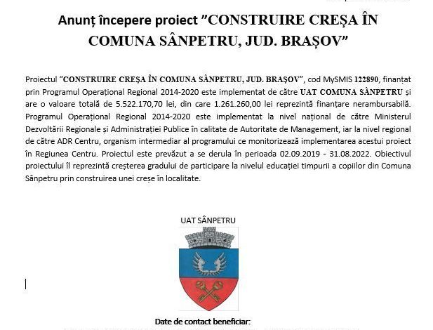 Anunț începere proiect „CONSTRUIRE CREȘĂ ÎN COMUNA SÂNPETRU, JUD. BRAȘOV” 1 cresa.jpg