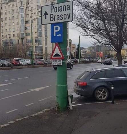 BRAŞOV. În sfârşit o măsură după numeroasele accidente de lângă staţia „Meşotă”! Unii şoferi nu sunt mulţumiţi 1 mesota_3.jpg