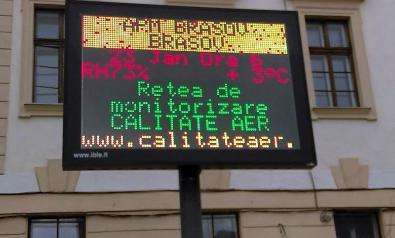 BRAȘOV. Impactul poluării asupra sănătății brașovenilor. Temă de studiu pe care l-ar putea finanța Primăria 1 panou-poluare.jpg