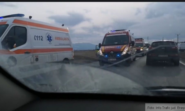 BRAȘOV. ULTIMA ORĂ. Accident cu trei victime, pe DN 11 / Update: Cinci victime 1 20200228-160734.jpg
