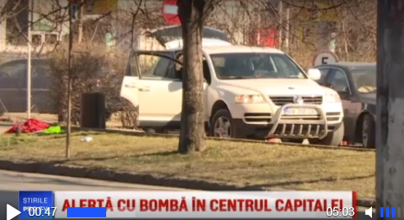 Maşină cu număr de BRAŞOV, verificată după o alertă cu bombă, în Capitală (FOTO) 1 masinaverificata.png