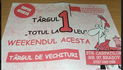 BRAȘOV. SUPEROFERTĂ: „Totul la 1 leu”! 1 totullaunleu.png