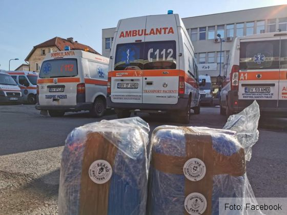 Serviciul de Ambulanță Județean BRAȘOV, ajutat cu măști și dezinfectant / Campania, în derulare 1 FB_IMG_1586787562459_279781.jpg