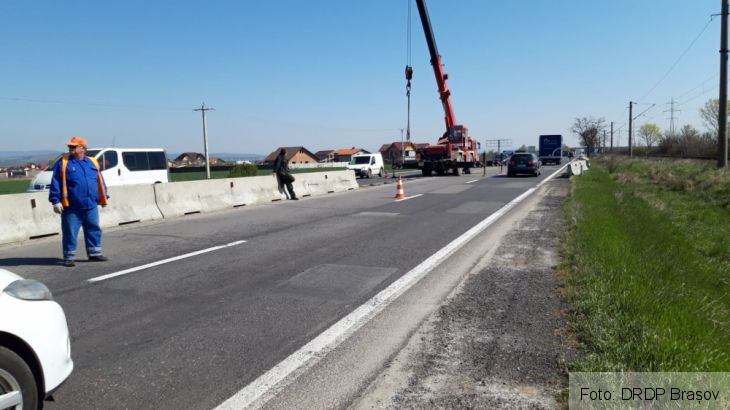 BRAȘOV. Lucrări și trafic restricționat pe DN 11 (FOTO) 1 IMG-20200424-WA0024_280066.jpg