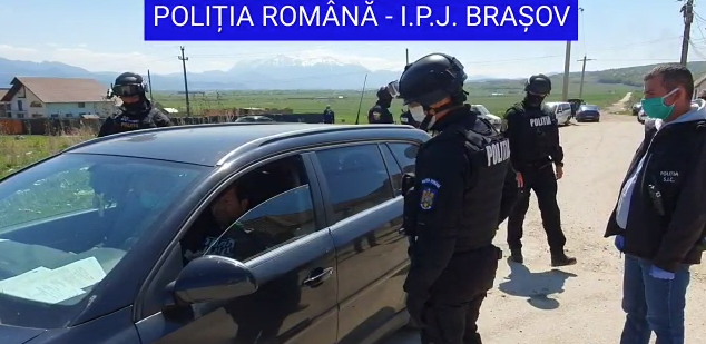 CORONAVIRUS BRAȘOV. Forțe sporite de Poliție și Jandarmerie, din cauza incidenței de 8,57 ‰ dintr-o localitate 1 controale.png