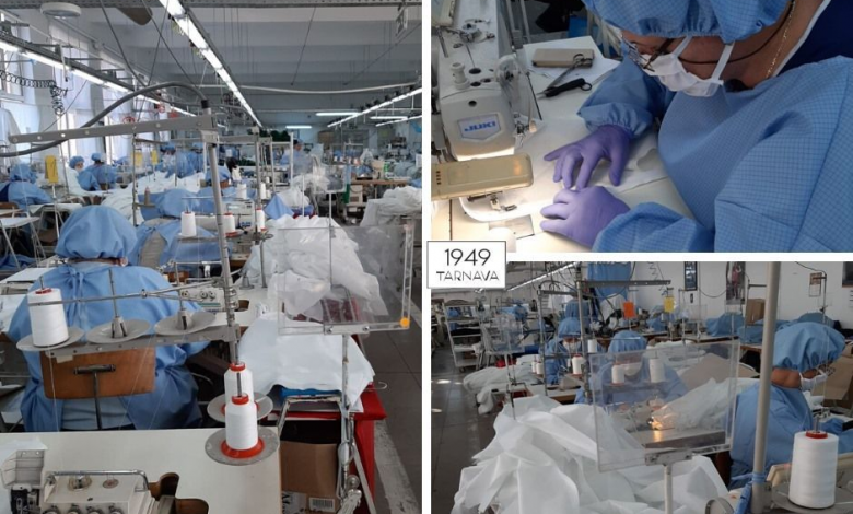 COVID-19. Una dintre primele fabrici de cămăși din România, cu magazine în Brașov și Sighișoara, produce echipamente medicale 1 tarnava.jpg