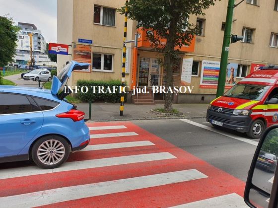 BRAȘOV. Pieton lovit de mașină, pe Griviței 1 accident grivitei_281485.jpg