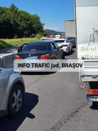 BRAȘOV. Atenție, trafic îngreunat pe DN 1, în zona Dealul Perșaniului! 1 20200710_114305_281721.jpg