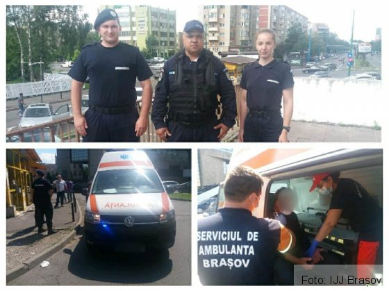 BRAȘOV. Bărbat leșinat în pasaj, ajutat de tineri aflați în practică la Jandarmerie 1 FB_IMG_1596015847036_282153.jpg