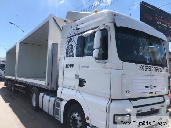 BRAȘOV. COVID-19. Începe transportul containerelor pentru construirea spitalului modular / TRASEUL TIR-urilor 1 WhatsApp Image 2020-07-08 at 15.03.18_281671.jpeg