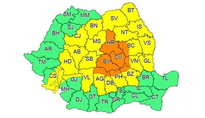 BRAȘOV. Patru avertizări de cod galben și PORTOCALIU de vreme rea! 1 meteo-harta.jpg