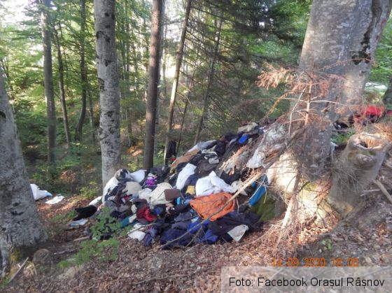 BRAȘOV. Morman de haine, găsit în pădure de un turist (Galerie FOTO) 1 FB_IMG_1600363546192_283267.jpg