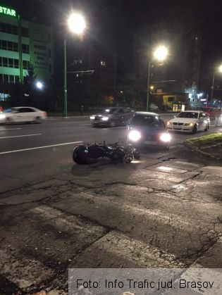 BRAȘOV. Accident între un autoturism și o motocicletă! 1 FB_IMG_1604507660491_284279.jpg