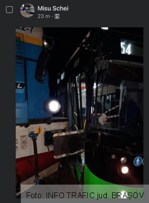 BRAȘOV. Coliziune între un autobuz RATBV și o locomotivă (FOTO) 1 accident ratbv 2_284831.jpg