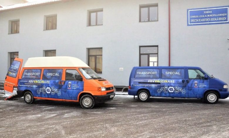VACCINARE BRAȘOV. Sprijin pentru persoanele greu deplasabile, cu dizabilități / De ce sunt deschise doar două centre în municipiu?! 1 transportspecial_2.jpg