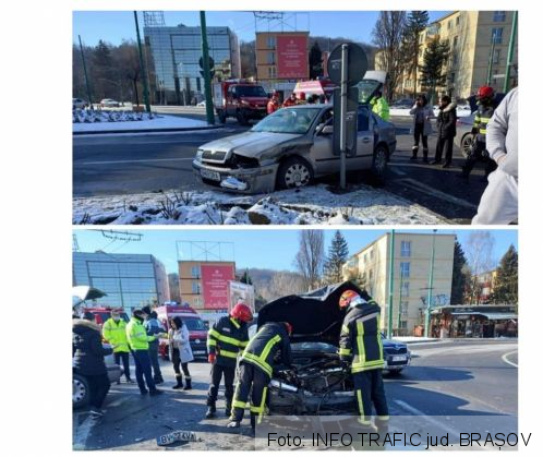 BRAȘOV. Accident în sensul giratoriu! 1 FB_IMG_1615114530477_286765.jpg