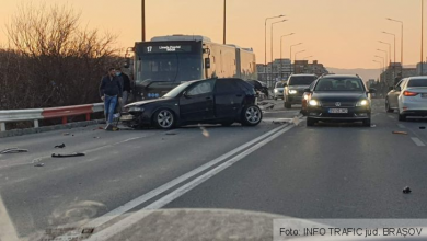 BRAȘOV. ULTIMA ORĂ. Accident între un autobuz și două autoturisme, pe Calea București 5 FB_IMG_1617988690680_287480.jpg