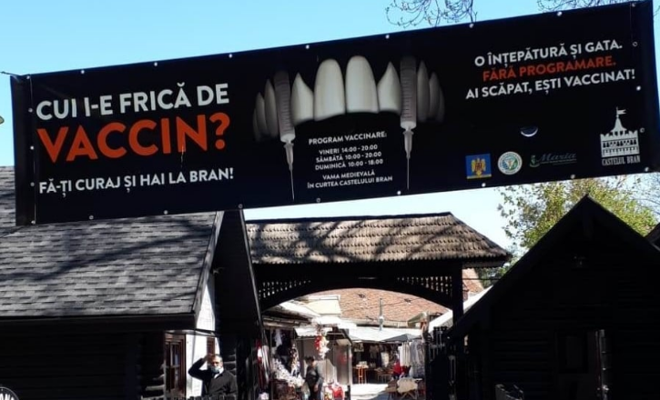 BRAȘOV. Vaccinare la Castelul Bran! PROGRAMUL din acest week-end... 1 vaccinarebran_2.png