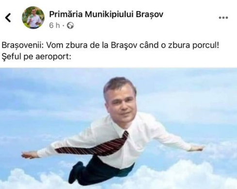 BRAȘOV. Adrian Veștea are simțul umorului... 1 vesteaaeroport_2.png