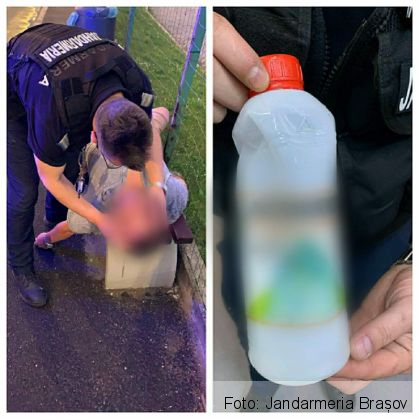 BRAȘOV. Bărbat intoxicat, salvat la limită de un jandarm și de un polițist, într-o stație de autobuz (FOTO) 1 FB_IMG_1624464811710_289058.jpg