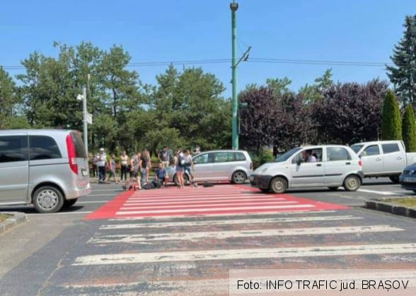 BRAȘOV. Pieton lovit de un autoturism, lângă Gară 1 FB_IMG_1627119456842_289872.jpg