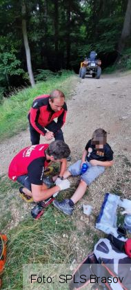 BRAȘOV. Copil rănit în accident de bicicletă, lângă pârtia Bradu 1 FB_IMG_1628701502352_290380.jpg