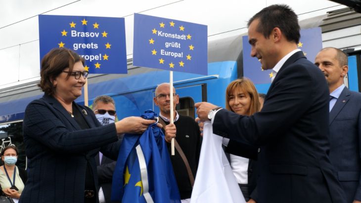 BRAȘOV. Trenul Europei a trecut prin gară, în sunete de fanfară și de pian (VIDEO) 1 WhatsApp Image 2021-09-18 at 14.02.13_291285.jpeg
