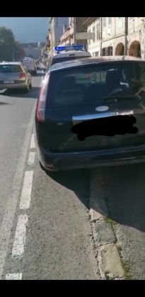 BRAȘOV. Șoferi sancționați pentru opriri/staționări neregulamentare, inclusiv pe piste de bicicletă 1 IMG-20211020-WA0007_292078.jpg
