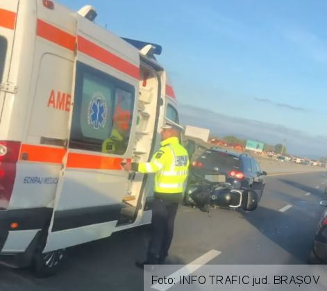 BRAȘOV. Trafic blocat pe Ocolitoare, în urma unui accident 1 Screenshot_20211006-181146_Facebook_291782.jpg