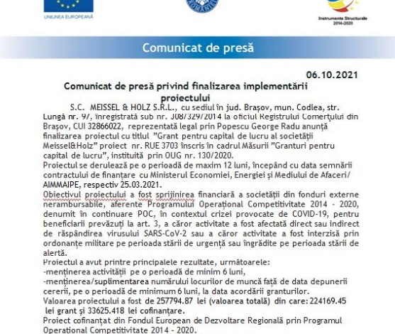 Comunicat de presă privind finalizarea implementării proiectului 1 meissel.png