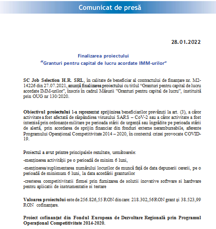 Finalizarea proiectului „Granturi pentru capital de lucru acordate IMM-urilor” 1 job_2.png