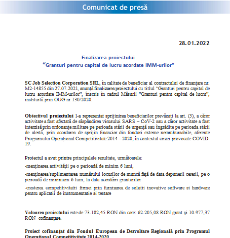 Finalizarea proiectului „Granturi pentru capital de lucru acordate IMM-urilor” 1 job_3.png