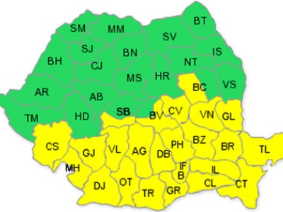 Cod galben de ploi și viscol, de miercuri până joi seară 5 | MyTex.ro