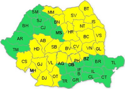 Cod galben de ninsori, ploi și viscol, inclusiv pentru Brașov 5 | MyTex.ro