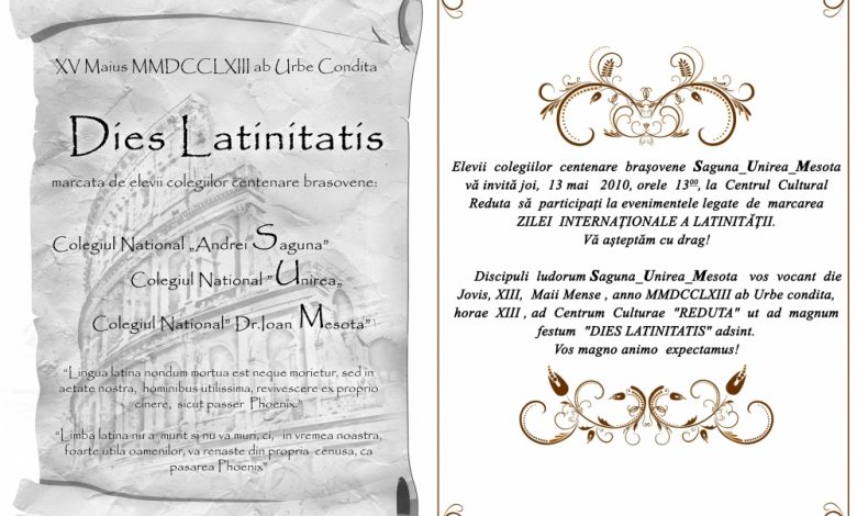 Brașov. Dies Latinitatis 5 | MyTex.ro