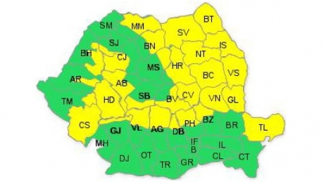 Avertizare cod galben de ploi torențiale pentru 30 de județe! 5 | MyTex.ro