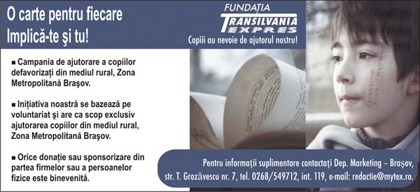 „O carte pentru fiecare”, campanie în folosul copiilor defavorizați 5 | MyTex.ro