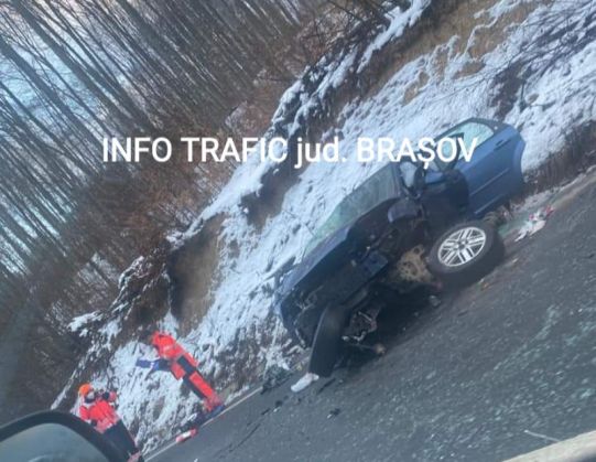BRAȘOV. Accident pe DN 13! Update: Ghinion, dar și noroc chior pentru o tânără 5 | MyTex.ro