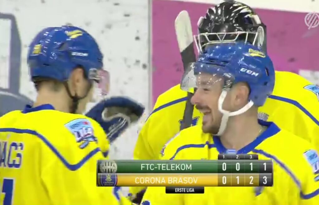 Corona s-a impus pe gheaţa vicecampioanei Erste Liga 4 corona bucurie la budapesta