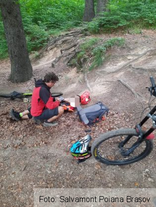 BRAȘOV. Un biciclist s-a rănit la cap și a leșinat, în Postăvarul 7 | MyTex.ro