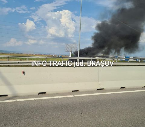BRAȘOV. Incendiu în trafic, în zona Ocolitoarei 7 | MyTex.ro