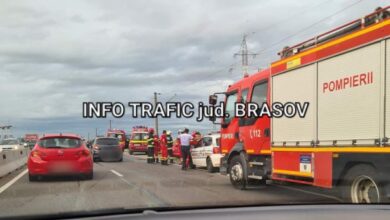 Carambol în zona localității Hărman | MyTex.ro