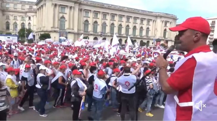 Cadre medicale din BRAȘOV, la protestul Sanitas din București 5 | MyTex.ro