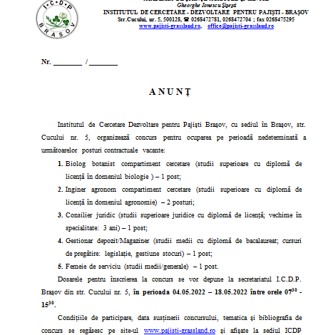 ANUNȚ ANGAJĂRI 5 | MyTex.ro