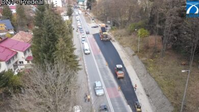 drumari, brașoveni, CNAIR, DRDP Brașov, DN1, Tudor Duţu, blocaj DN1, strada Telefericului, benzi de stocare, benzi de accelerare, sistematizare, lucrări DN1, restricții DN1, covor asfaltic, Braşov, Predeal,