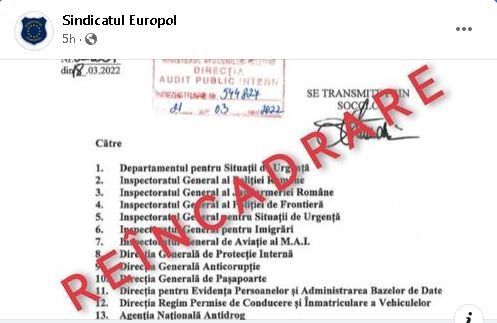 Sindicatul Europol: MAI va rechema pensionarii în activitate 5 | MyTex.ro