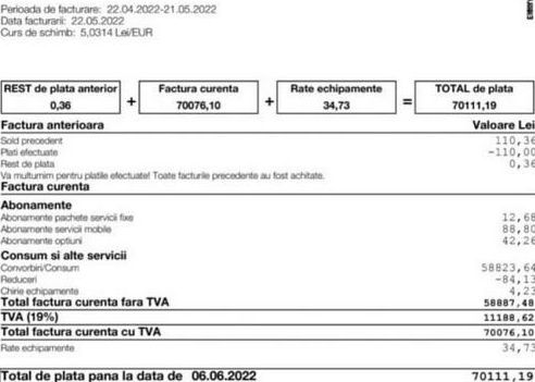 ȘOC. Factură de 70.000 de lei la telefonul mobil 5 | MyTex.ro