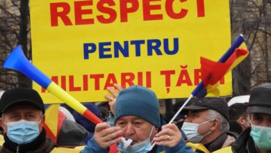 protest, protest Prefectură, militari, foști militari, brașoveni, militari în rezervă, militari în retragere, Dorin Tohănean, criza energetică, inflația, război Ucraina